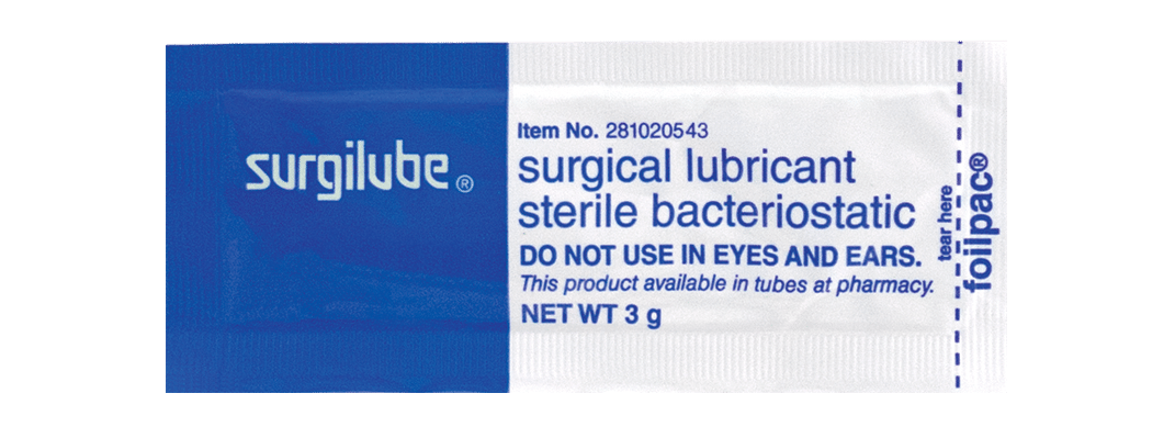 SurgilubeLubricatingJelly-Sterile3G144/Case