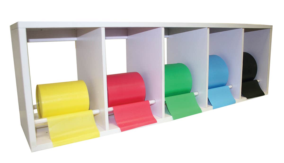 CandoExerciseBandRackHolds5Rolls
