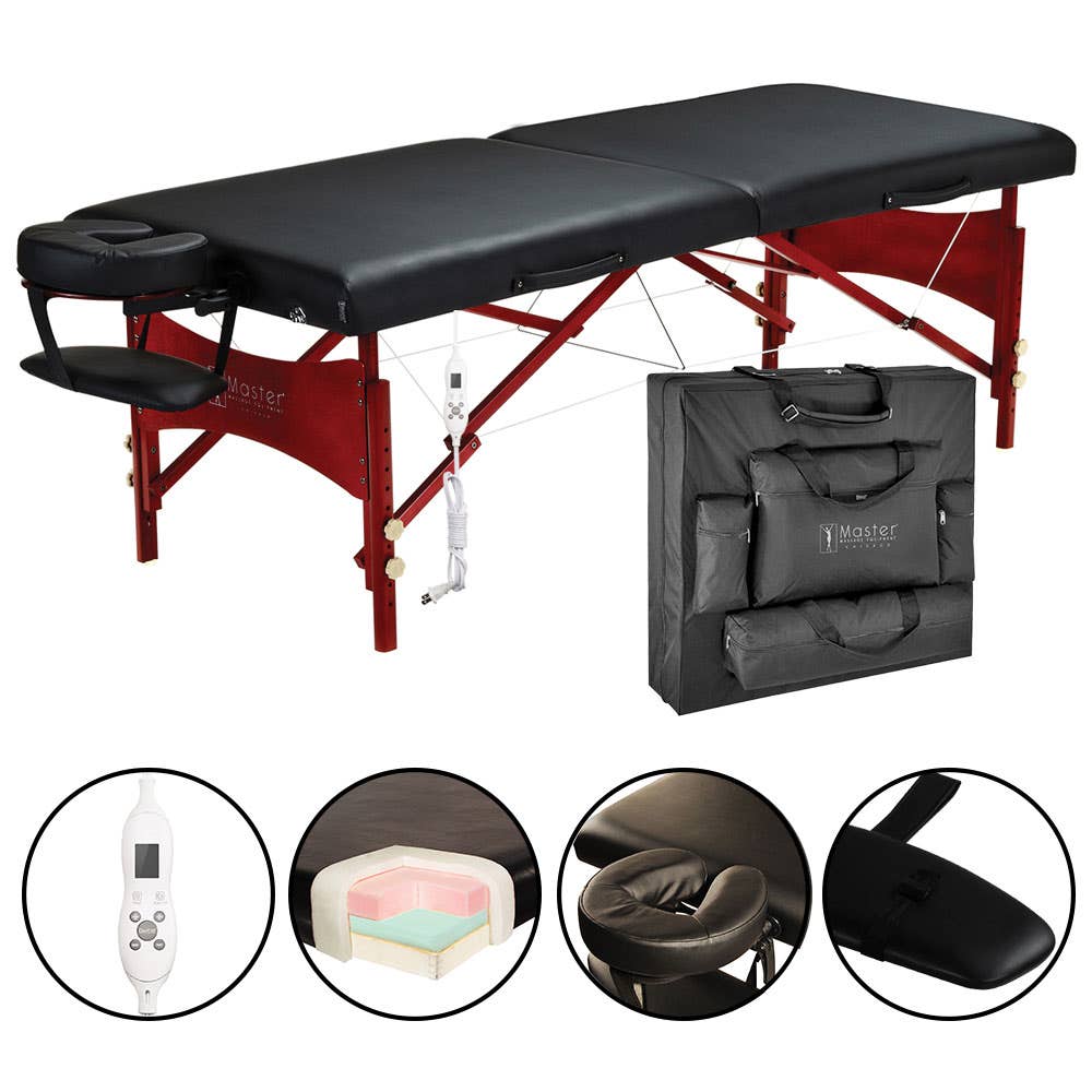 Master®MassageEquipmentRoma™PortableMassageTablewithTherma-Top®