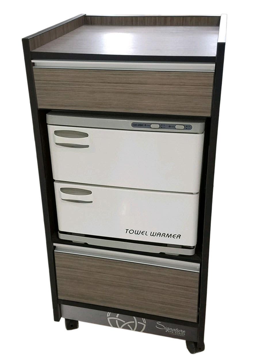 CustomCraftworks™SignatureSpaSeriesTrolleyCart-WoodStainUpgrade