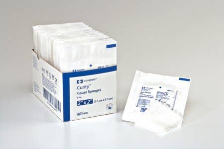 GauzeSpongeCurity™Gauze8-Ply2X2InchSquareSterile