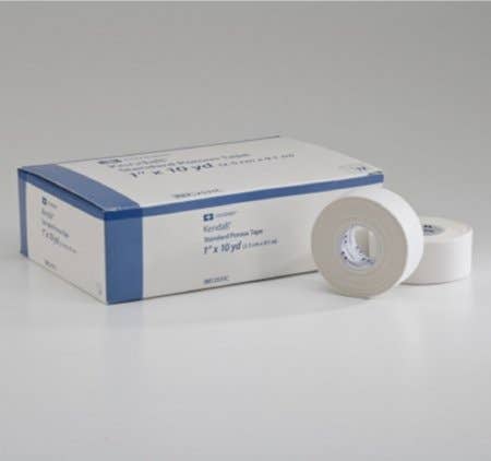 MedicalTapeKendall™HypoallergenicPaper1InchX10YardWhiteNonSterile