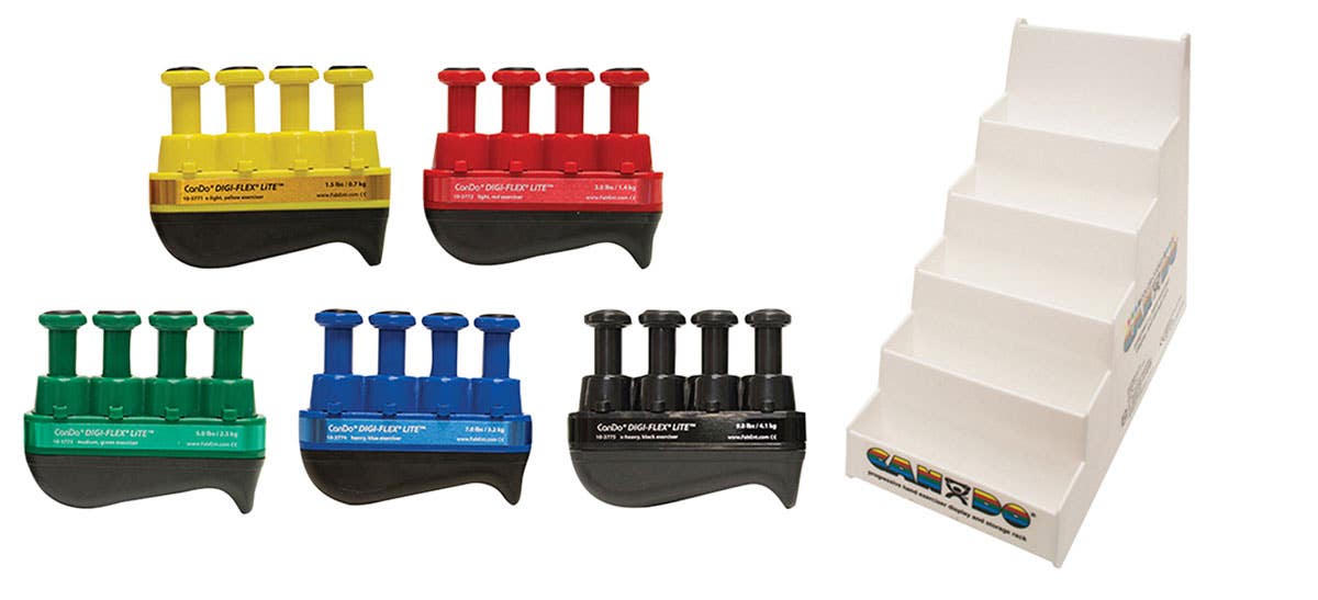 CanDo®Digi-FlexLITE®Setof5withPlasticStand