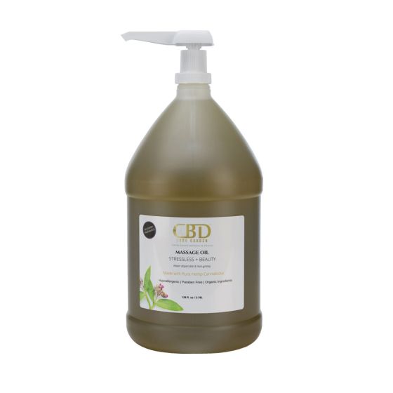 CBD Care Garden™ Stressless + Beauty Massage Oil with CBD - 1 gallon