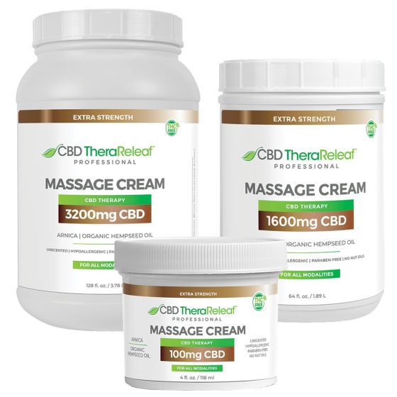 CBD TheraReleaf®  Professional Massage Cream Extra Strength