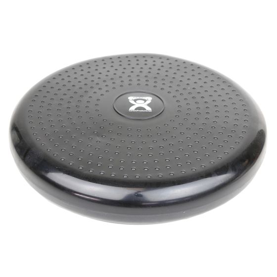 CanDo inflatable vestibular seating/standing disc, black, 35 cm (13.8in)