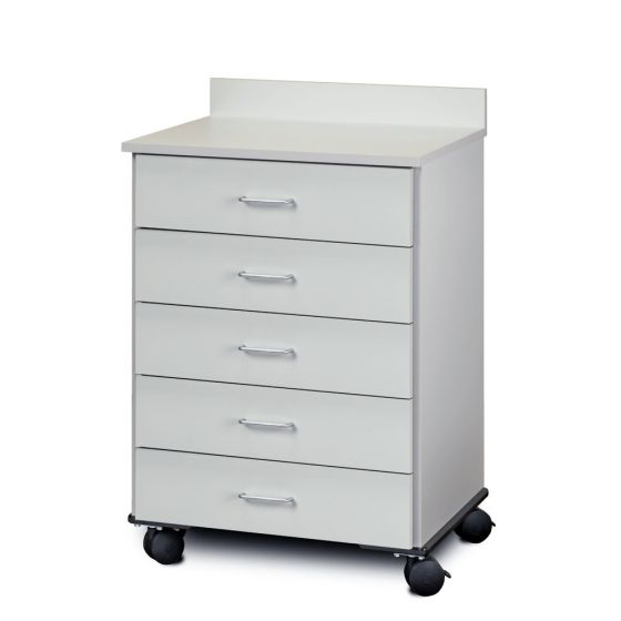 Mobile Treatment Cabinet W/ 5 Drawers