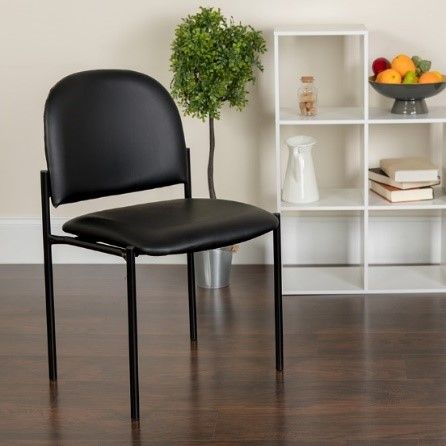 Flash Armless Chair, Black