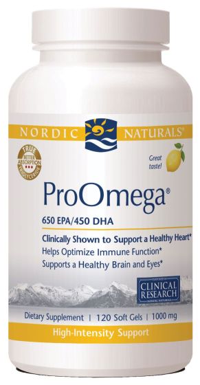 Nordic Naturals ProOmega Omega-3 Oil, 1000mg Lemon