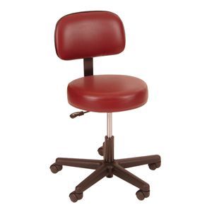 Winco Gas Lift Stool With Backrest 18-23H