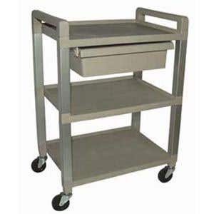 Poly3ShelfCartW/DrawerAndPowerStrip