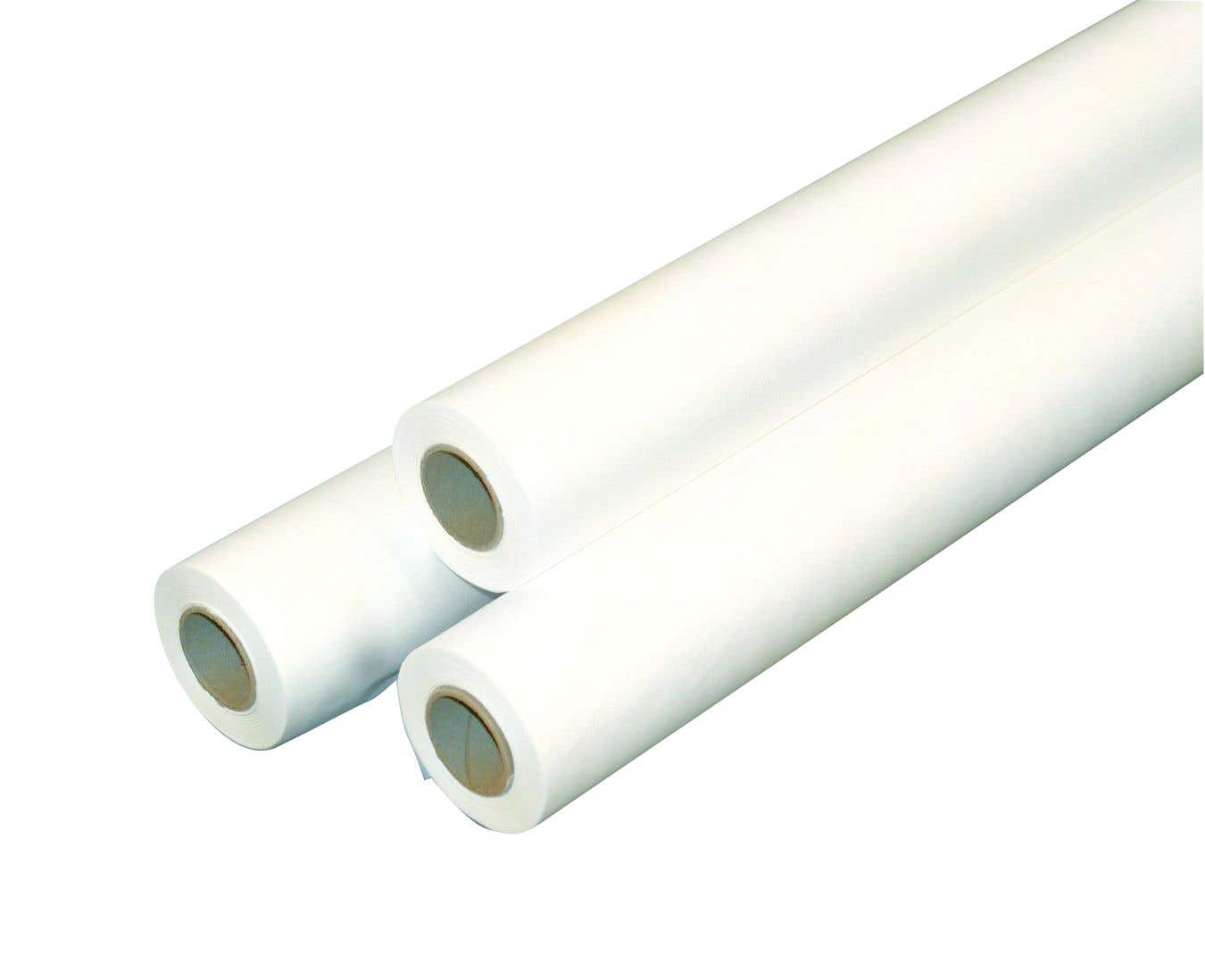 CrepeExamTablePaper21Wx125l,12Rolls,White