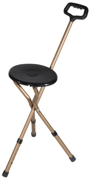 DriveDeluxeFoldingCaneSeat-AdjustableHeight