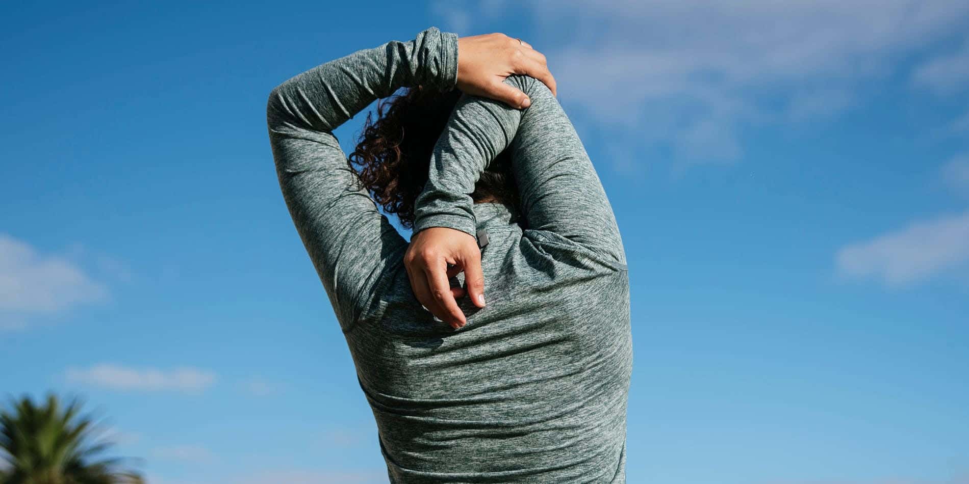 Person stretching their arm