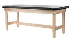 Edge Sport Series Flat Wood Treatment Table with H-Brace 31"H