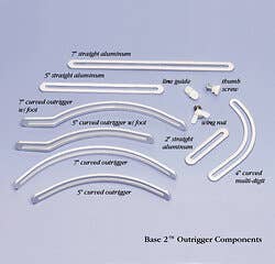 Base 2 Outrigger Alum Comp 5"straight-3pk