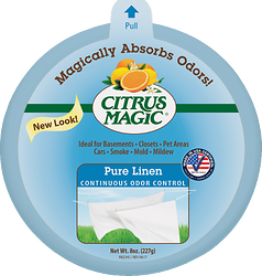 Citrus Magic Pure Linen Solid Air Freshener 8oz.
