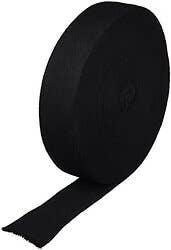 Cotton Stockinette Black 2" Wide Length 25 Yards