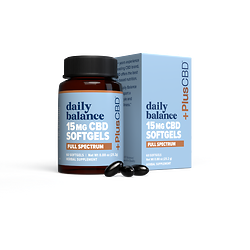 +PlusCBD™ Daily Balance Softgels Extra Strength Formula, 15mg