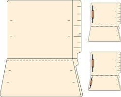 14 Pt Sngl Ply End Tab One Fastner 50 Count
