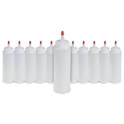 8 oz. Applicator Bottles with Yorker Cap (Dozen)