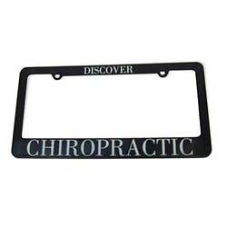 Chiropractic License Plate Bracket
