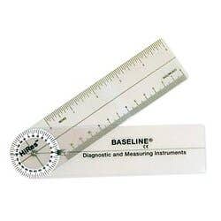 Baseline Hi-Res Plastic 6" Pocket Goniometer 360 D