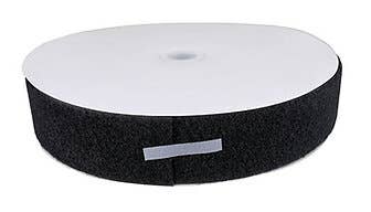 Velcro 2" loop, 25 yard dispenser box, black