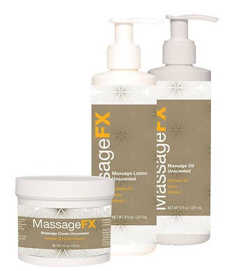 Massage FX Massage Cream , Lotion & Oil Kit