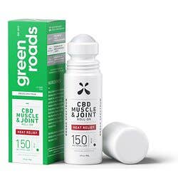 Green Roads® Muscle and Joint Heat Relief Roll-On - 3 oz