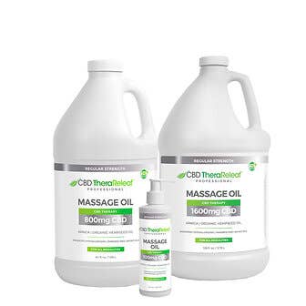 CBD TheraReleaf®  Professional Massage Oil Regular Strength