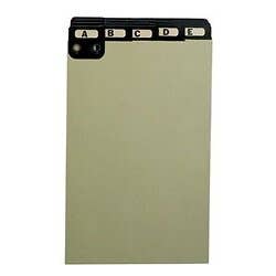 Alphabetic Metal Tabbed Index Set 8.5" X 5.5"