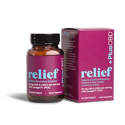 +PlusCBD™ Relief Softgels 30mg CBD & CBDA