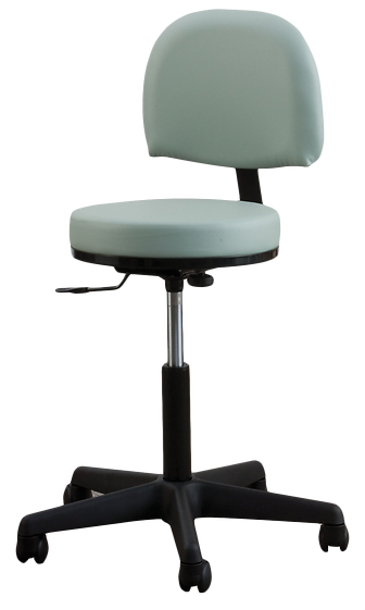 Oakworks® Premium Swivel Stool With Backrest