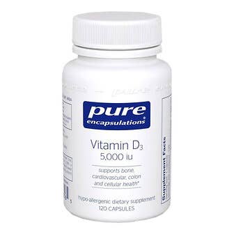 Pure Encapsulations® Vitamin D3 125 mcg (5,000 IU)