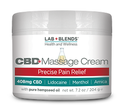 Lab+Blends™ 408mg CBD Massage Balm for Precise Pain Relief - THC Free 7.2 oz