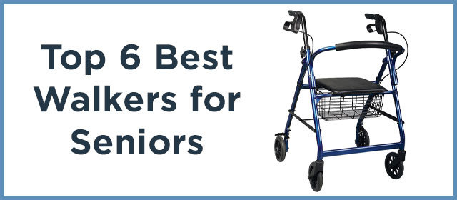 Freedom Rollator with Seat in Blue - Lightweight Rollator Walker